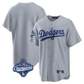 Kooe LA.Dodgers Blank Player Gray Game Home World Series Meet Stitched Jerseys