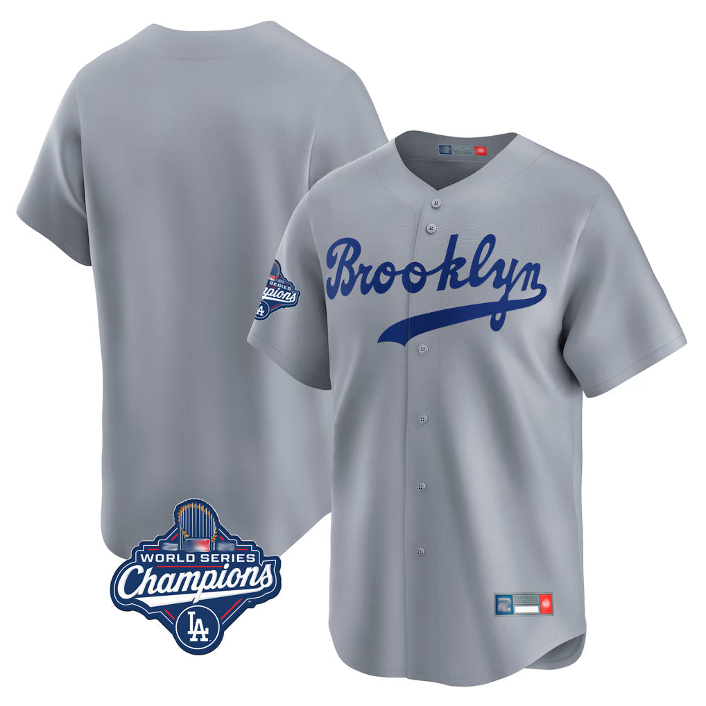 Kooe LA.Dodgers Blank Player Gray Game Limited Home World Series Meet Stitched Jerseys