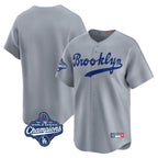 Kooe LA.Dodgers Blank Player Gray Game Limited Home World Series Meet Stitched Jerseys