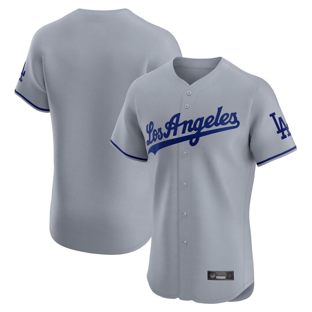 Kooe LA.Dodgers Blank Player Gray Limited Elite Home Stitched Jerseys