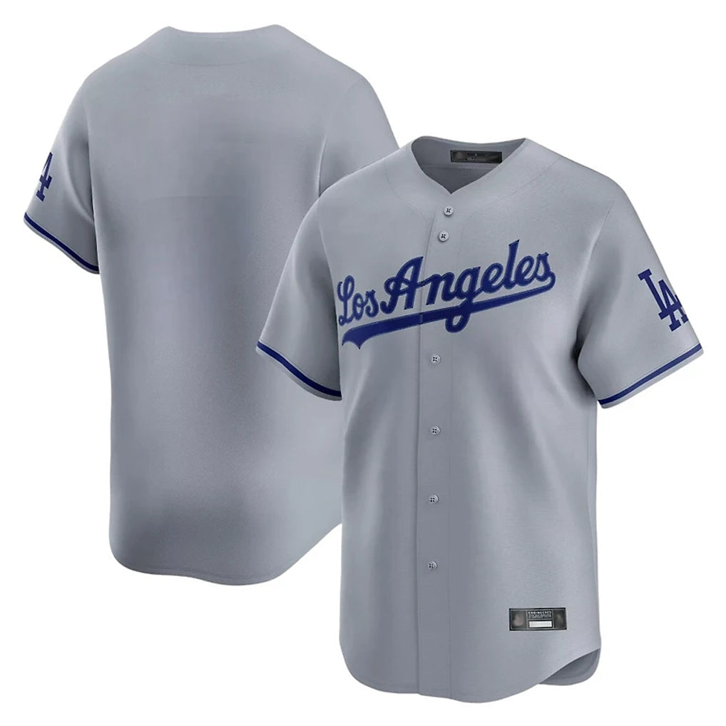 Kooe LA.Dodgers Blank Player Gray Limited Game Stitched Jerseys