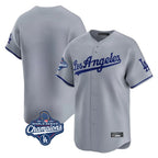 Kooe LA.Dodgers Blank Player Gray Limited Game World Series Meet Stitched Jerseys