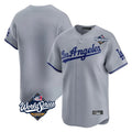 Kooe LA.Dodgers Blank Player Gray Limited Game World Series Stitched Jerseys