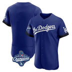 Kooe LA.Dodgers Blank Player Royal City Connect Elite Home World Series Meet Stitched Jerseys