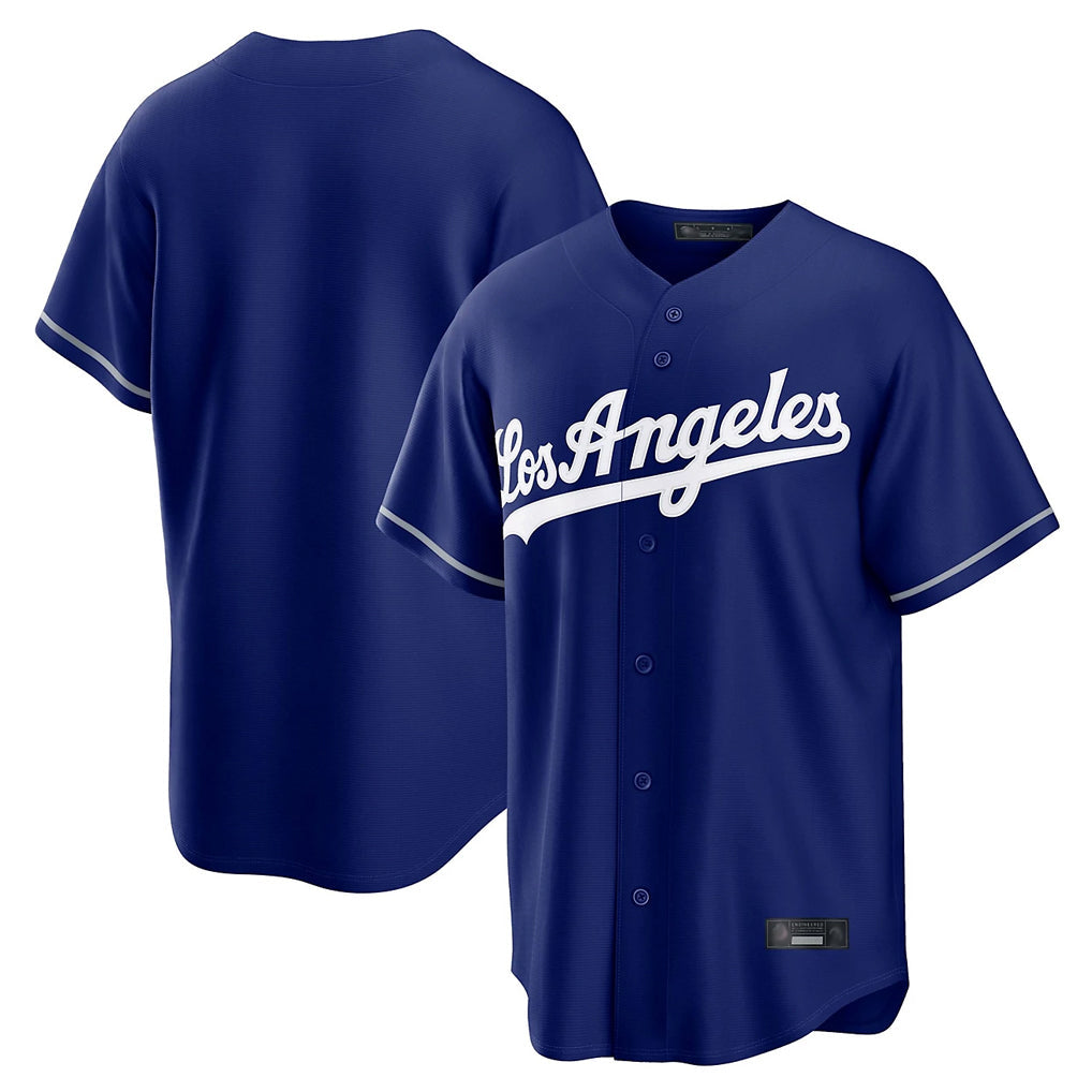 Kooe LA.Dodgers Blank Player Royal Game Stitched Jerseys
