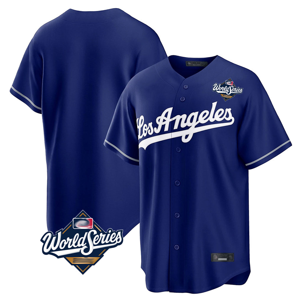 Kooe LA.Dodgers Blank Player Royal Game World Series Stitched Jerseys