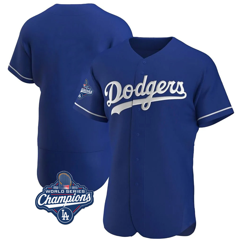 Kooe LA.Dodgers Blank Player Royal Limited Elite Home World Series Meet Stitched Jerseys