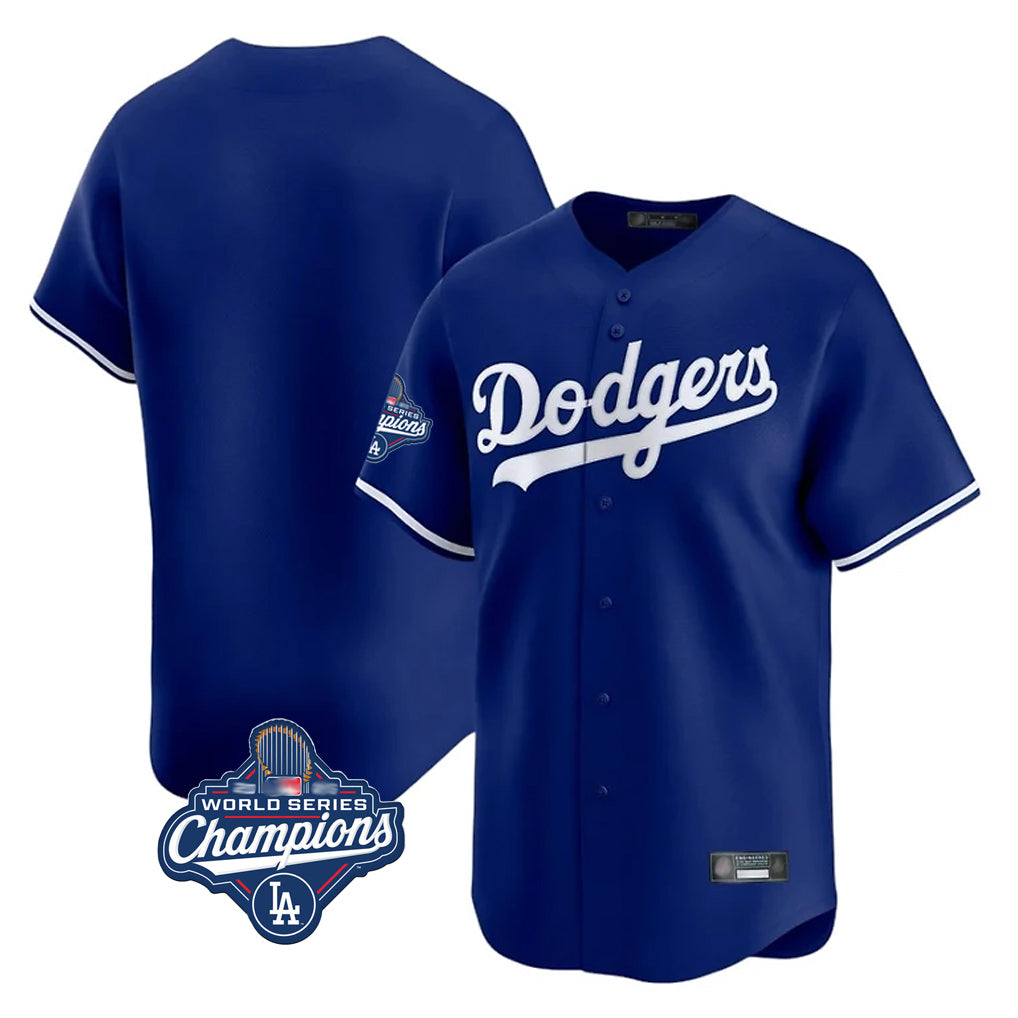 Kooe LA.Dodgers Blank Player Royal Limited Home World Series Meet Stitched Jerseys