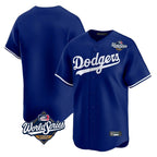 Kooe LA.Dodgers Blank Player Royal Limited Home World Series Stitched Jerseys