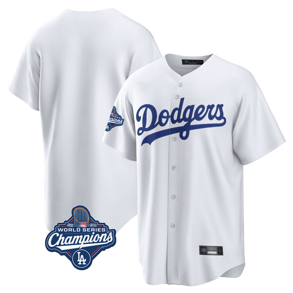 Kooe LA.Dodgers Blank Player White Game Home World Series Meet Stitched Jerseys