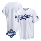 Kooe LA.Dodgers Blank Player White Home Game World Series Meet Stitched Jerseys