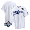 Kooe LA.Dodgers Blank Player White Home Game World Series Stitched Jerseys