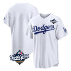 Kooe LA.Dodgers Blank Player White Home Game World Series Stitched Jerseys
