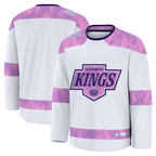 Kooe LA.Kings White 2024 Hockey Fights Cancer Practice Jerseys