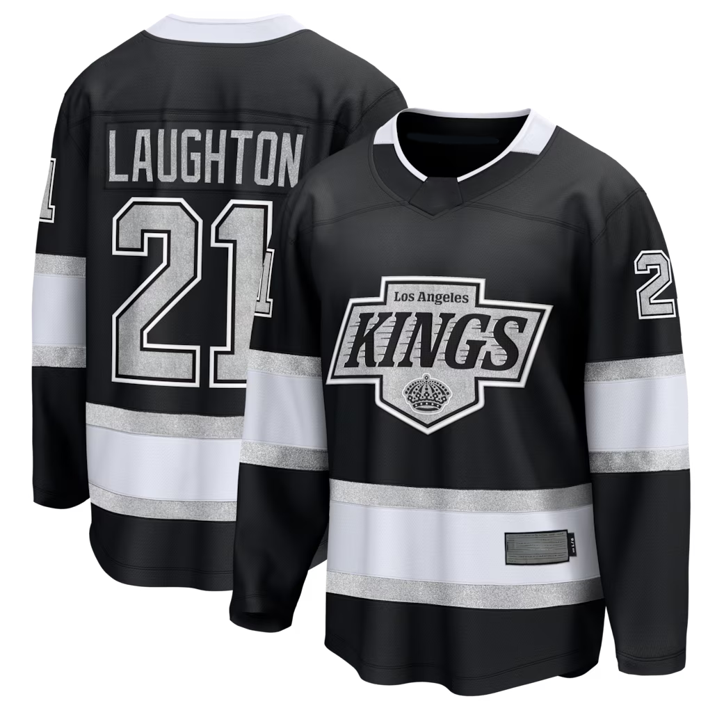 Kooe LA.Kings #21 Scott Laughton Black Home Breakaway Jerseys