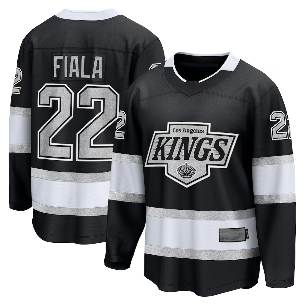 Kooe LA.Kings #22 Kevin Fiala Black Home Breakaway Jerseys