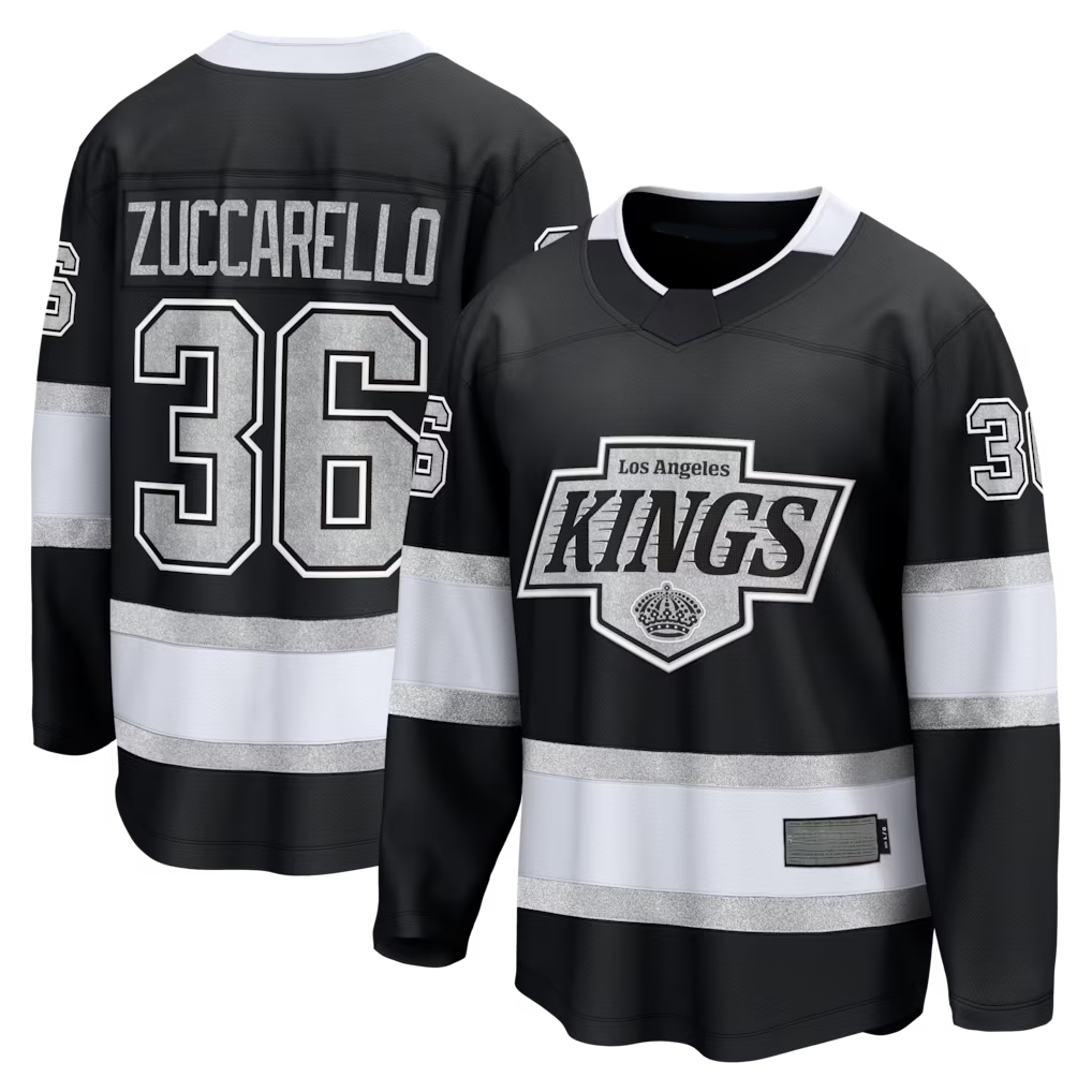 Kooe LA.Kings #36 Mats Zuccarello Black Home Breakaway Jerseys