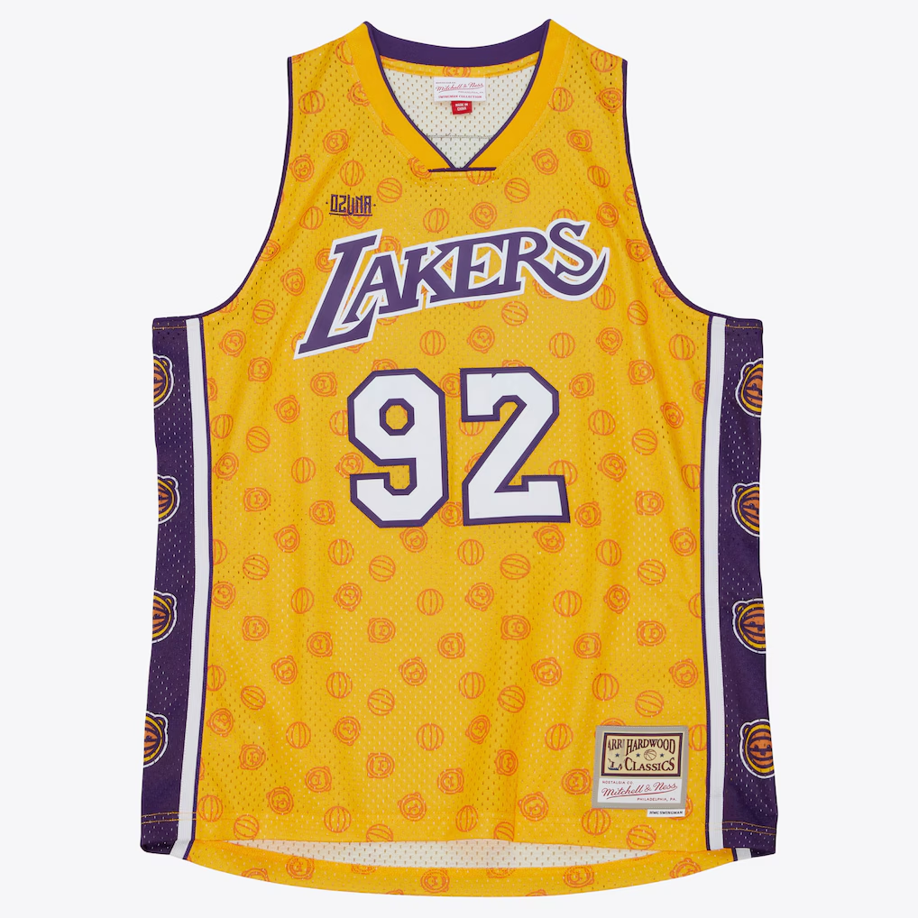 Kooe LA.Lakers Mitchell & Ness x Ozuna Swingman Stitched Jerseys