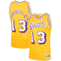 Kooe LA.Lakers #13 Wilt Chamberlain Mitchell & Ness Gold 1971-1972 Hardwood Classics Swingman Stitched Jerseys