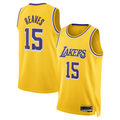 Kooe LA.Lakers #15 Austin Reaves Gold Swingman Stitched Jerseys- Icon Edition