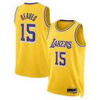 Kooe LA.Lakers #15 Austin Reaves Gold Swingman Stitched Jerseys- Icon Edition