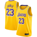 Kooe LA.Lakers #23 LeBron James Gold Swingman Player Stitched Jerseyss - Icon Edition