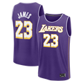 Kooe LA.Lakers #23 LeBron James Purple Fast Break Stitched Jerseys - Statement Edition