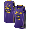 Kooe LA.Lakers #23 Lebron James Statement Edition Swingman Stitched Jerseys