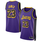 Kooe LA.Lakers #23 Lebron James Statement Edition Swingman Stitched Jerseys