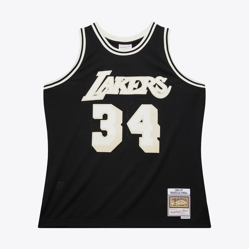 Kooe LA.Lakers #34 Steve Nash Mitchell & Ness Off Court Swingman Stitched Jerseys