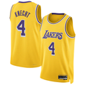 Kooe LA.Lakers #4 Dalton Knecht Gold Swingman Stitched Jerseys