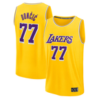 Kooe LA.Lakers #77 Luka Don?i? Gold Fast Break Replica Player Stitched Jerseys - Icon Edition