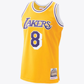 Kooe LA.Lakers #8 Kobe Bryant Gold Hardwood Classics 1996-97 Authentic Stitched Jerseys By Mitchell & Ness