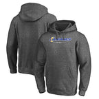 Kooe LA.Rams Gray LOGO Pullover Hoodie Limited Game Blank Player Stitched Jerseys