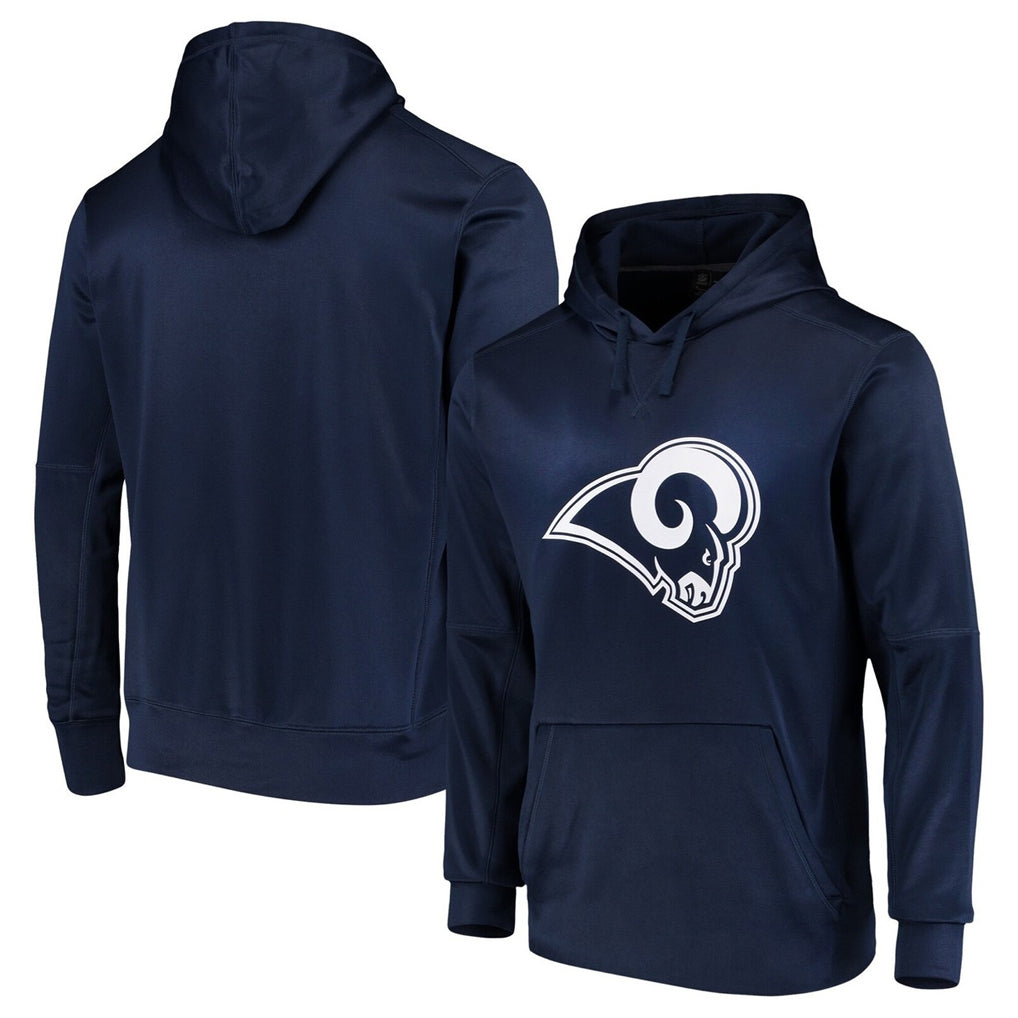 Kooe LA.Rams Navy Pullover Hoodie Limited Game Blank Player Stitched Jerseys