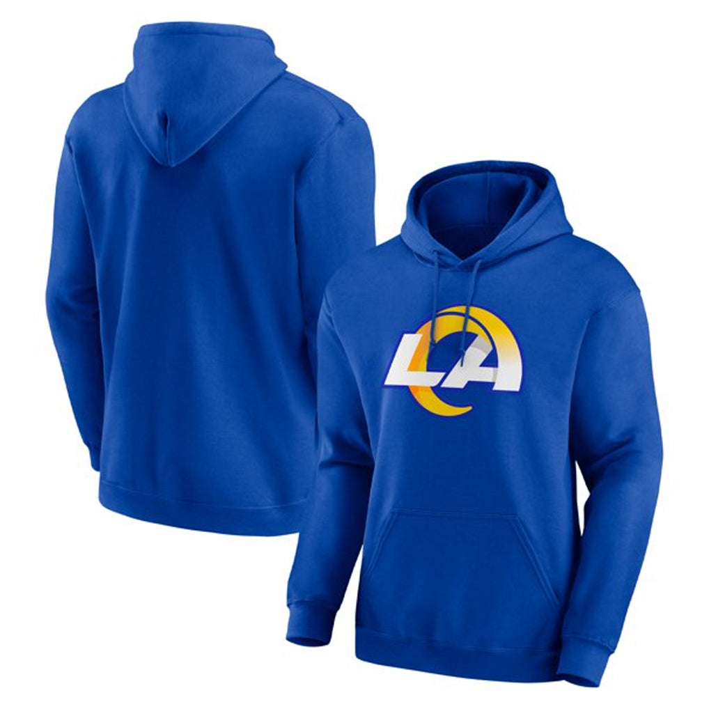 Kooe LA.Rams Royal LOGO Pullover Hoodie Limited Game Blank Player Stitched Jerseys