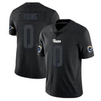 Kooe LA.Rams #0 Byron Young Player Black Impact Limited Home Game Stitched Jerseys