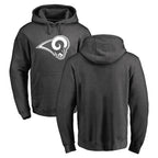 Kooe LA.Rams #0 Byron Young Player Gray Pullover Hoodie Limited Game Stitched Jerseys