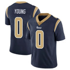 Kooe LA.Rams #0 Byron Young Player Navy Limited Vapor Untouchable Home Game Stitched Jerseys