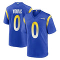 Kooe LA.Rams #0 Byron Young Player Royal Home Game Stitched Jerseys