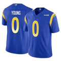 Kooe LA.Rams #0 Byron Young Player Royal Limited Vapor F.U.S.E. Home Game Stitched Jerseys