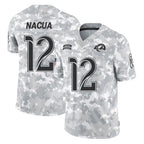 Kooe LA.Rams #12 Puka Nacua Player Arctic Camo Salute To Service Limited Game Stitched Jerseys