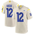 Kooe LA.Rams #12 Puka Nacua Player Bone Replica Game Stitched Jerseys