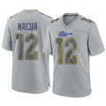 Kooe LA.Rams #12 Puka Nacua Player Gray Atmosphere Fashion Game Stitched Jerseys