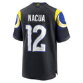Kooe LA.Rams #12 Puka Nacua Player Midnight Blue Rivalries Collection Game Stitched Jersey