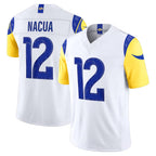 Kooe LA.Rams #12 Puka Nacua Player White Vapor F.U.S.E. Limited Home Game Stitched Jerseys