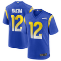 Kooe LA.Rams #12 Puka Nacua Royal Game Player Jersey American Stitched Jerseys