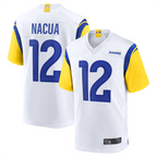 Kooe LA.Rams #12 Puka Nacua White Game Player Jersey American Stitched Jerseys