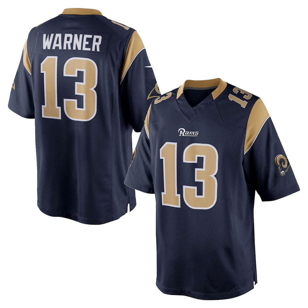 Kooe LA.Rams #13 Kurt Warner Player Navy Retired Limited Stitched Jerseys