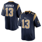Kooe LA.Rams #13 Kurt Warner Player Navy Retired Limited Stitched Jerseys